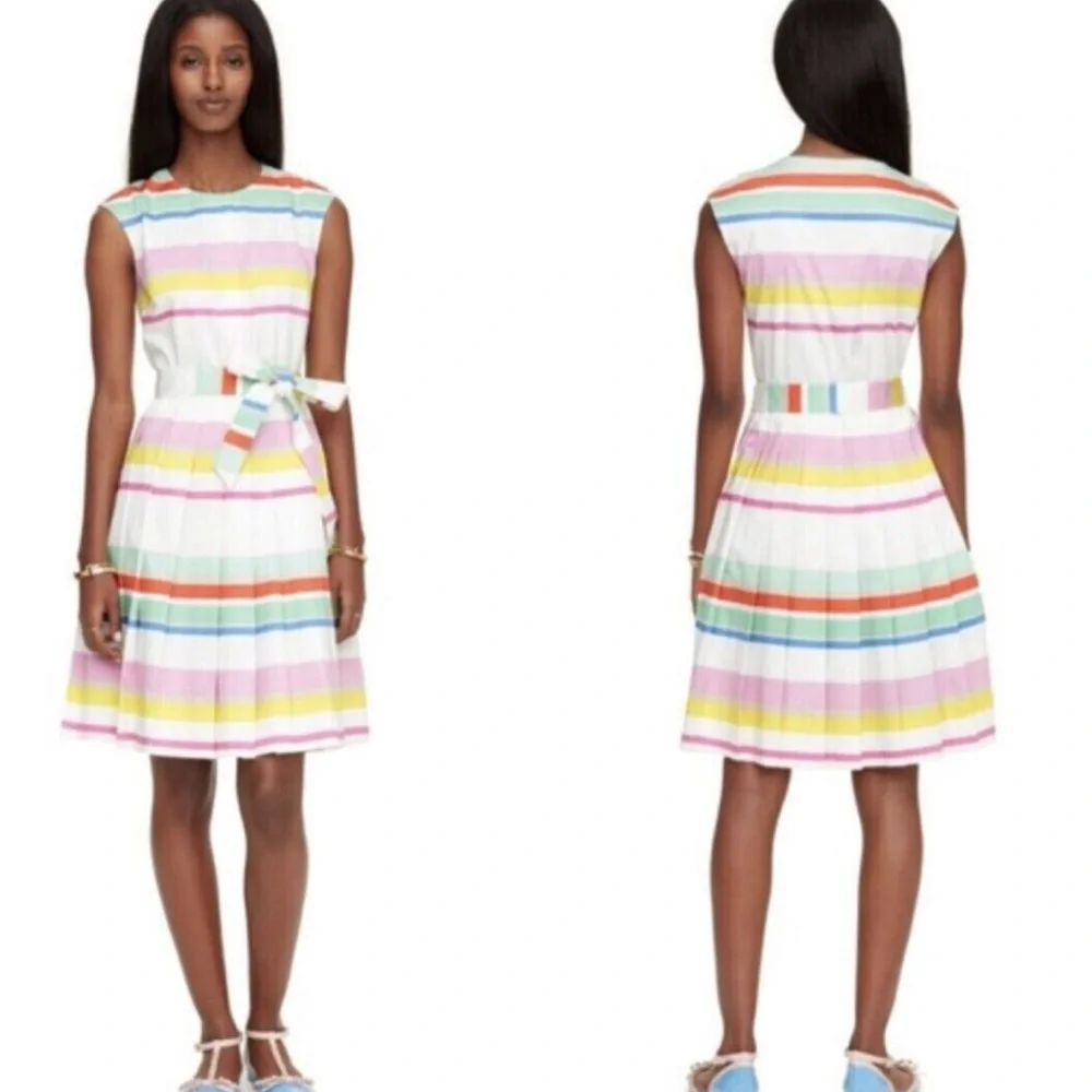 Kate Spade Multi Cape Stripe Shirtdress Size 4
